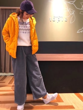 「Wrangler」｜「アイテム（ブルゾン）」を使った、norikoさん（レディース・164cm）の秋コーディネート