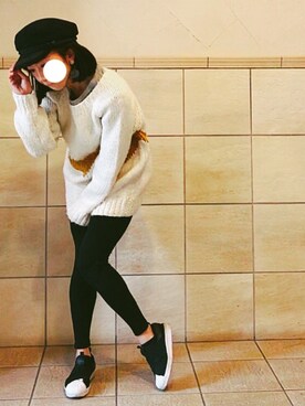 「HIGHLA（ハイラ）のアイテム」を使った、ちーさん（レディース・154cm）の冬コーディネート