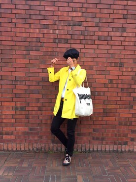 「Right-on（ライトオン）のアイテム（ハンチング/ベレー帽）」を使った、けいん。さん（メンズ・175cm）の秋コーディネート