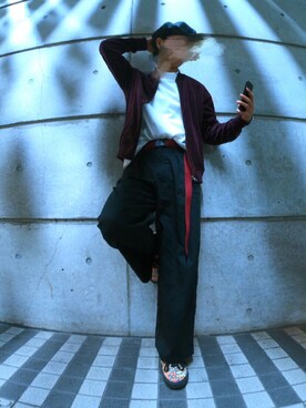「Right-on（ライトオン）のアイテム（ハンチング/ベレー帽）」を使った、けいん。さん（メンズ・175cm）の秋コーディネート