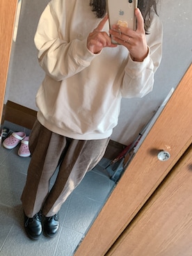 「yuni」｜「アイテム（ブーティ）」を使った、もさん（レディース・158cm）の秋コーディネート