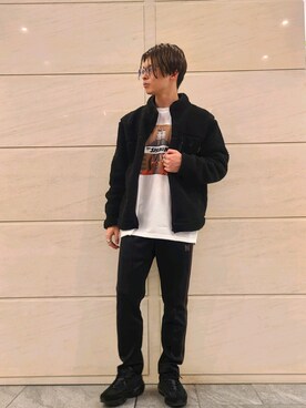 「URBAN RESEARCH Sonny Label（アーバンリサーチサニーレーベル）のアイテム（ルームウェア）」を使った、たかやさん（メンズ・174cm）の冬コーディネート