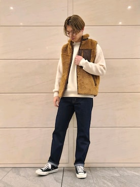 「URBAN RESEARCH Sonny Label（アーバンリサーチサニーレーベル）のアイテム（スウェット）」を使った、たかやさん（メンズ・174cm）の冬コーディネート