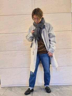 「URBAN RESEARCH Sonny Label（アーバンリサーチサニーレーベル）のアイテム（モッズコート）」を使った、たかやさん（メンズ・174cm）の冬コーディネート
