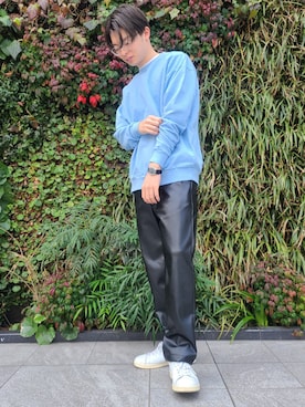 「URBAN RESEARCH Sonny Label（アーバンリサーチサニーレーベル）のアイテム（スウェット）」を使った、たかやさん（メンズ・174cm）の春コーディネート