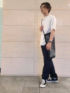 「URBAN RESEARCH Sonny Label（アーバンリサーチサニーレーベル）のアイテム（バッグ）」を使った、たかやさん（メンズ・174cm）の春コーディネート