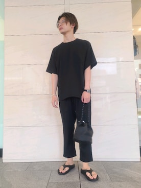 「URBAN RESEARCH Sonny Label（アーバンリサーチサニーレーベル）のアイテム（サンダル）」を使った、たかやさん（メンズ・174cm）の春コーディネート