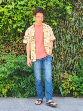 「URBAN RESEARCH Sonny Label（アーバンリサーチサニーレーベル）のアイテム（サンダル）」を使った、たかやさん（メンズ・174cm）の春コーディネート