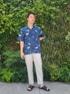 「URBAN RESEARCH Sonny Label（アーバンリサーチサニーレーベル）のアイテム（サンダル）」を使った、たかやさん（メンズ・174cm）の夏コーディネート