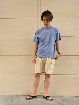 「URBAN RESEARCH Sonny Label（アーバンリサーチサニーレーベル）のアイテム（サンダル）」を使った、たかやさん（メンズ・174cm）の夏コーディネート
