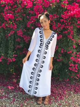 「CANDIES（キャンディーズ）のアイテム」を使った、Jordan Hicksさん（レディース・163cm）の夏コーディネート