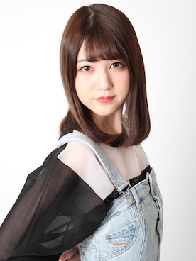 「DIESEL（ディーゼル）のアイテム（オールインワン・サロペット）」を使った、安室さん（レディース・170cm）の春コーディネート