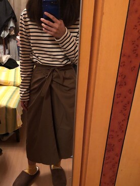 「休闲」｜「アイテム（その他シューズ）」を使った、褚小闻さん（レディース・165cm）の夏コーディネート