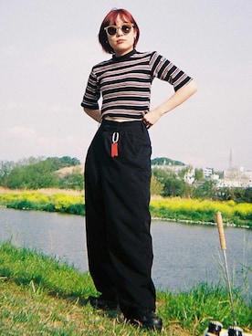 「A land（エーランド）のアイテム」を使った、タコポニさん（レディース・150cm）の春コーディネート