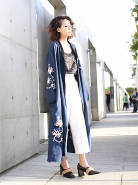 「AMONG（アマング）のアイテム」を使った、Miriam Mibaoさん（レディース・163cm）の冬コーディネート