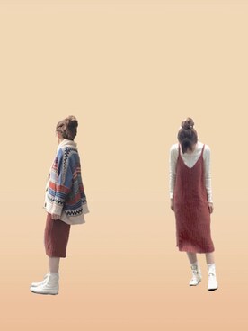 「ROXY（ロキシー）のアイテム（スニーカー）」を使った、Rℹ︎maluさん（レディース・156cm）の春コーディネート