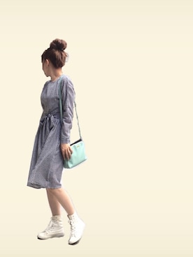 「ROXY（ロキシー）のアイテム（スニーカー）」を使った、Rℹ︎maluさん（レディース・156cm）の春コーディネート