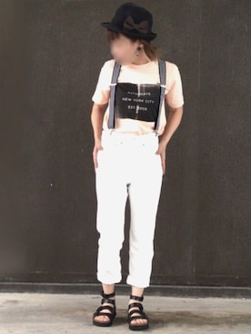 「サタデーズ ニューヨークシティ (Saturdays NYC)」｜「アイテム（アクセサリー）」を使った、Rℹ︎maluさん（レディース・156cm）の夏コーディネート