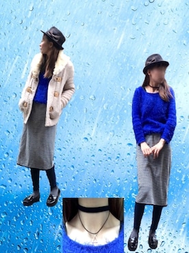 「BATHROOM（バスルーム）のアイテム」を使った、Rℹ︎maluさん（レディース・156cm）の春コーディネート