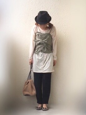 「folklore（フォルクローレ）のアイテム」を使った、Rℹ︎maluさん（レディース・156cm）の秋コーディネート