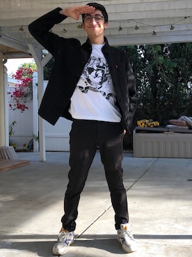 「SASQUATCHfabrix」｜「アイテム（ダウンジャケット/コート）」を使った、Gorzomさん（メンズ・180cm）の秋コーディネート