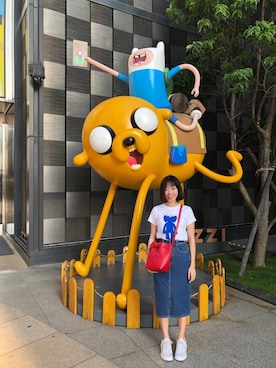 「gracegift（グレースギフト）のアイテム（バッグ）」を使った、VVNさん（レディース・158cm）の秋コーディネート