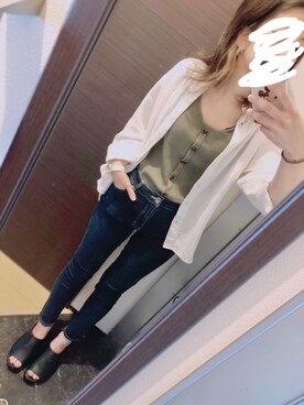 「abcd（ナシ）のアイテム（シューズ）」を使った、Maさん（レディース・160cm）の春コーディネート