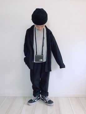 「Right-on（ライトオン）のアイテム（帽子）」を使った、タロイモさん（キッズ・123cm）の春コーディネート