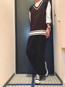 「FREAK'S STORE（フリークスストア）のアイテム（腕時計）」を使った、@soranoさん（メンズ・177cm）の秋コーディネート