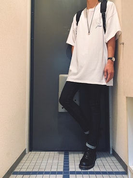 「STUDIOUS BLUE（ストゥディオスブルー）のアイテム」を使った、@soranoさん（メンズ・177cm）の夏コーディネート
