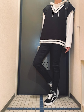 「SUGGESTION（サジェッション）のアイテム」を使った、@soranoさん（メンズ・177cm）の冬コーディネート