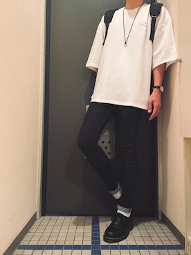 「STUDIOUS BLUE（ストゥディオスブルー）のアイテム」を使った、@soranoさん（メンズ・177cm）の春コーディネート