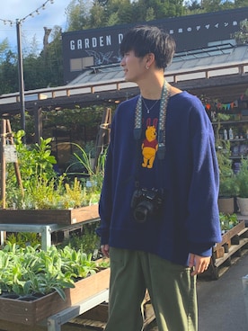 「SENSE OF PLACE by URBAN RESEAR」｜「アイテム（スウェット）」を使った、ssssssssshingoさん（メンズ・180cm）の冬コーディネート