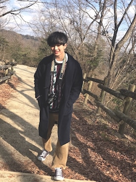 「SENSE OF PLACE by URBAN RESEAR」｜「アイテム（その他アウター）」を使った、ssssssssshingoさん（メンズ・180cm）の冬コーディネート