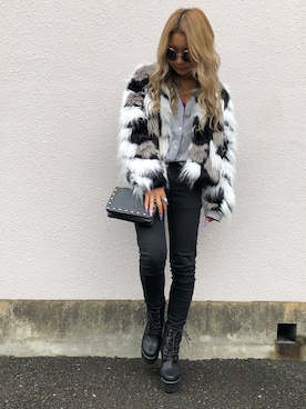 RIKOさん（レディース・150cm）の冬コーディネート