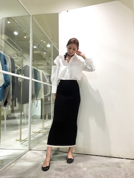 「ZARA（ザラ）のアイテム（パンプス、ブラック系）」を使った、yuyiさん（レディース・168cm）の春コーディネート