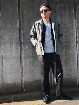 「LEMAIRE（ルメール）のアイテム（その他アウター）」を使った、Ryugo Saishuさん（メンズ・177cm）の秋コーディネート