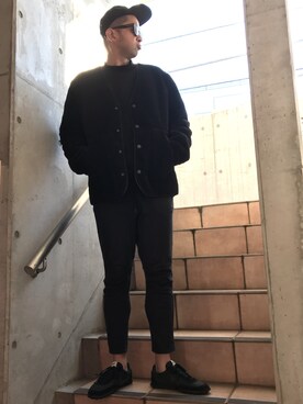 「alexanderwang（アレキサンダーワン）のアイテム（ブルゾン）」を使った、Ryugo Saishuさん（メンズ・177cm）の冬コーディネート