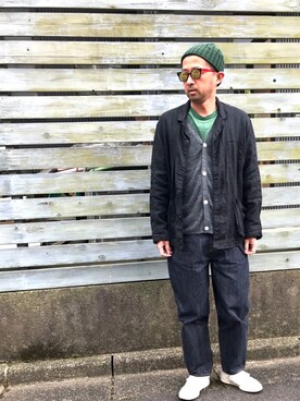 「Acoustic（アコースティック）のアイテム」を使った、Ryugo Saishuさん（メンズ・177cm）の春コーディネート