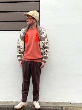 「A.P.C.（アーペーセー）のアイテム（スウェット）」を使った、Ryugo Saishuさん（メンズ・177cm）の冬コーディネート