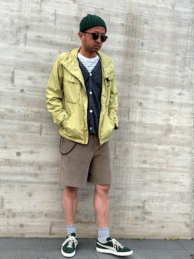 「JIL SANDER（ジルサンダー）のアイテム（マウンテンパーカー）」を使った、Ryugo Saishuさん（メンズ・177cm）の春コーディネート
