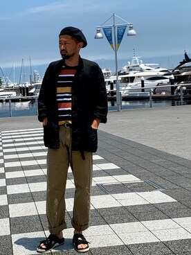 「Acoustic（アコースティック）のアイテム」を使った、Ryugo Saishuさん（メンズ・177cm）の夏コーディネート