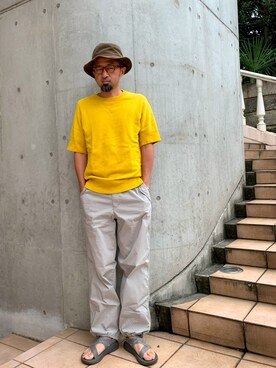 「Scye（サイ）のアイテム（スウェット）」を使った、Ryugo Saishuさん（メンズ・177cm）の夏コーディネート