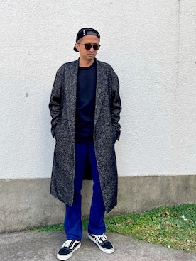 「Saturdays NYC（サタデーズ ニューヨークシティ ）のアイテム（スウェット）」を使った、Ryugo Saishuさん（メンズ・177cm）の冬コーディネート