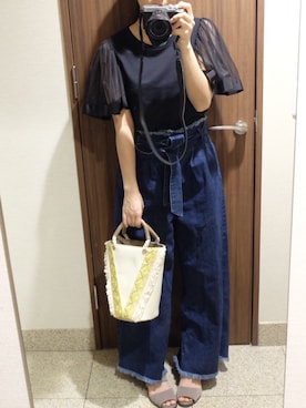 「RODE SKO」｜「アイテム（その他トップス）」を使った、yさん（レディース・152cm）の春コーディネート