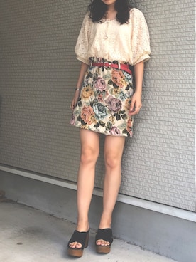 「INGNI（イング）のアイテム」を使った、ねこさん（レディース・158cm）の秋コーディネート