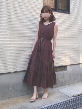 「fifth（フィフス）のアイテム（キャミソール）」を使った、ねこさん（レディース・158cm）の夏コーディネート