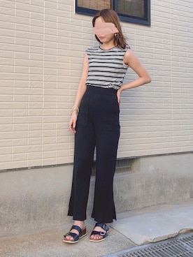 「salus（サルース）のアイテム」を使った、ねこさん（レディース・158cm）の秋コーディネート