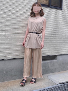 「salus（サルース）のアイテム」を使った、ねこさん（レディース・158cm）の秋コーディネート