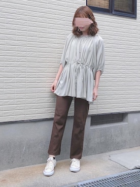 「fifth（フィフス）のアイテム（キャミソール）」を使った、ねこさん（レディース・158cm）の秋コーディネート